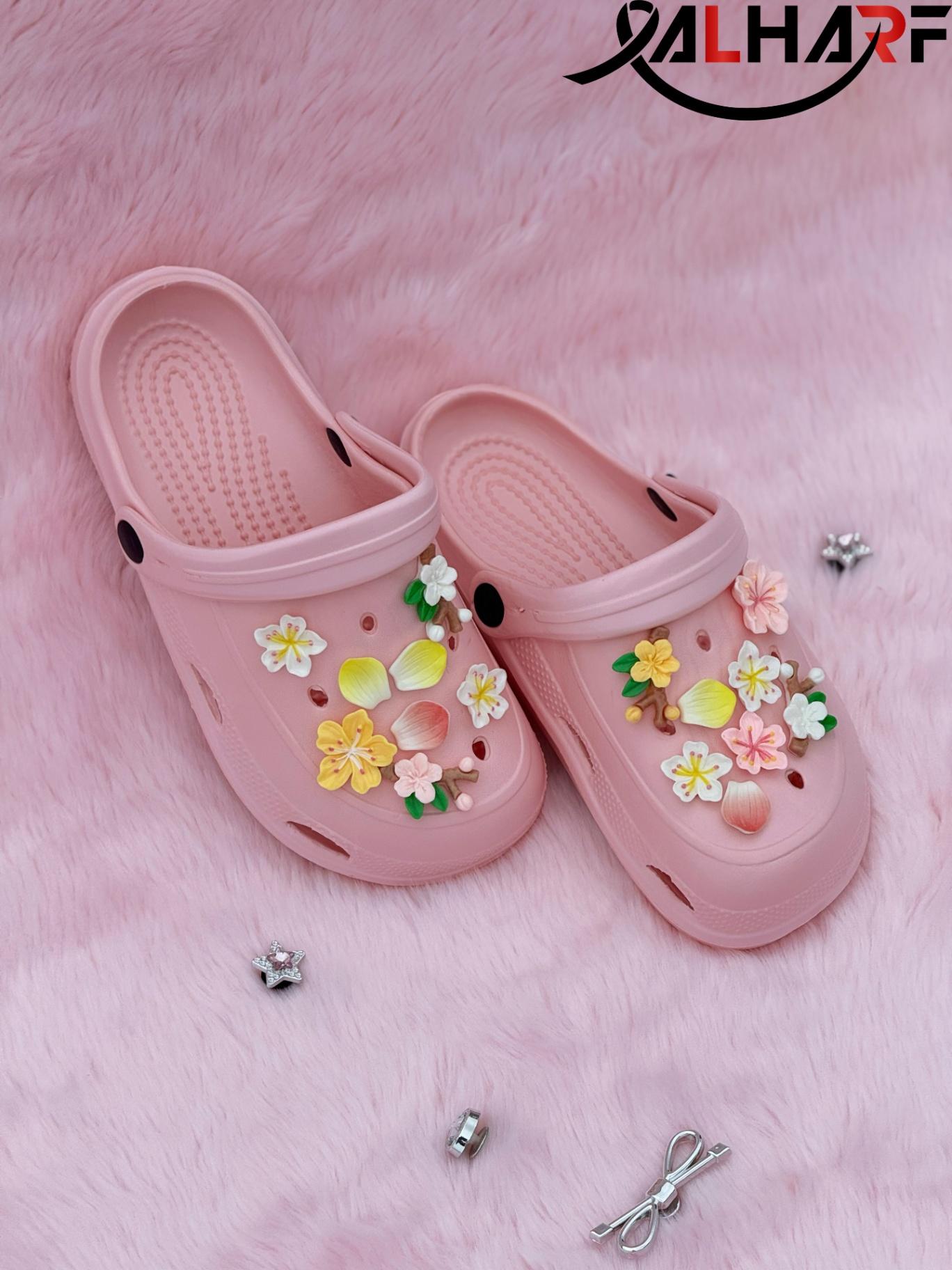 Cherry Blossom Flat Crocs