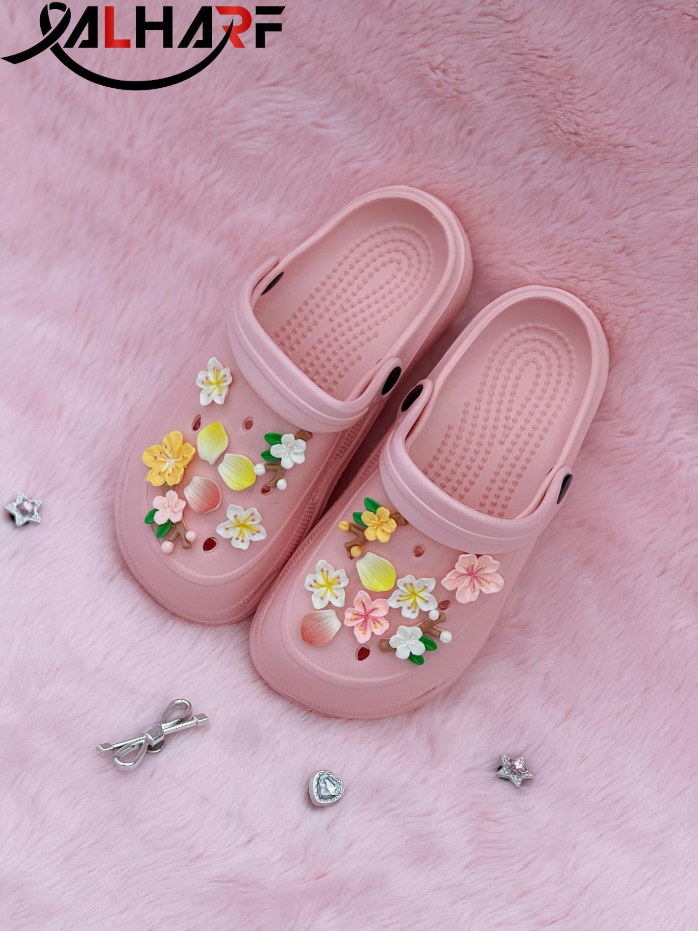 Cherry Blossom Flat Crocs