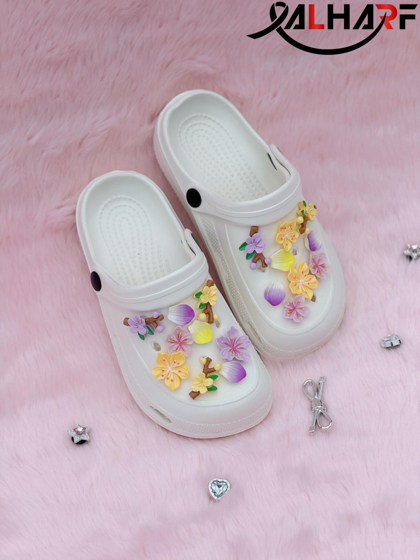 Cherry Blossom Flat Crocs