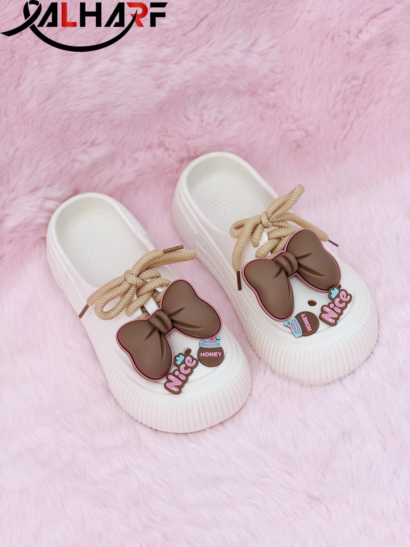 Brownie Bow Crocs